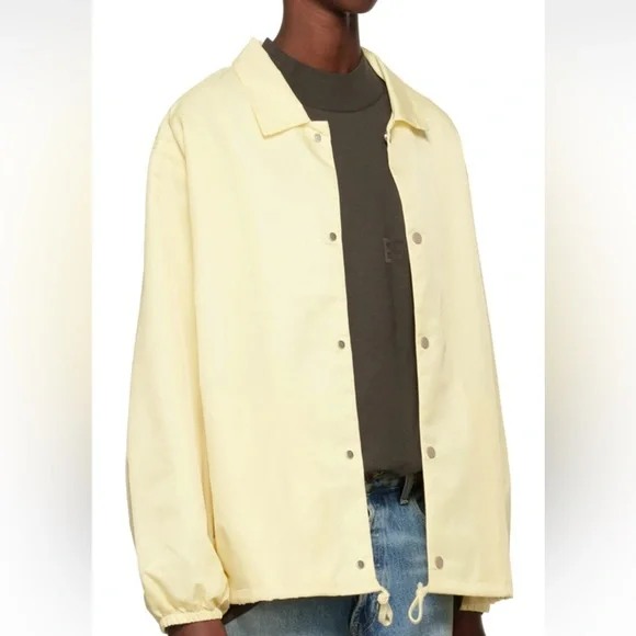 NWT fear of god ESSENTIALS canary jacket unisex s oversize fit - Picture 2 of 8
